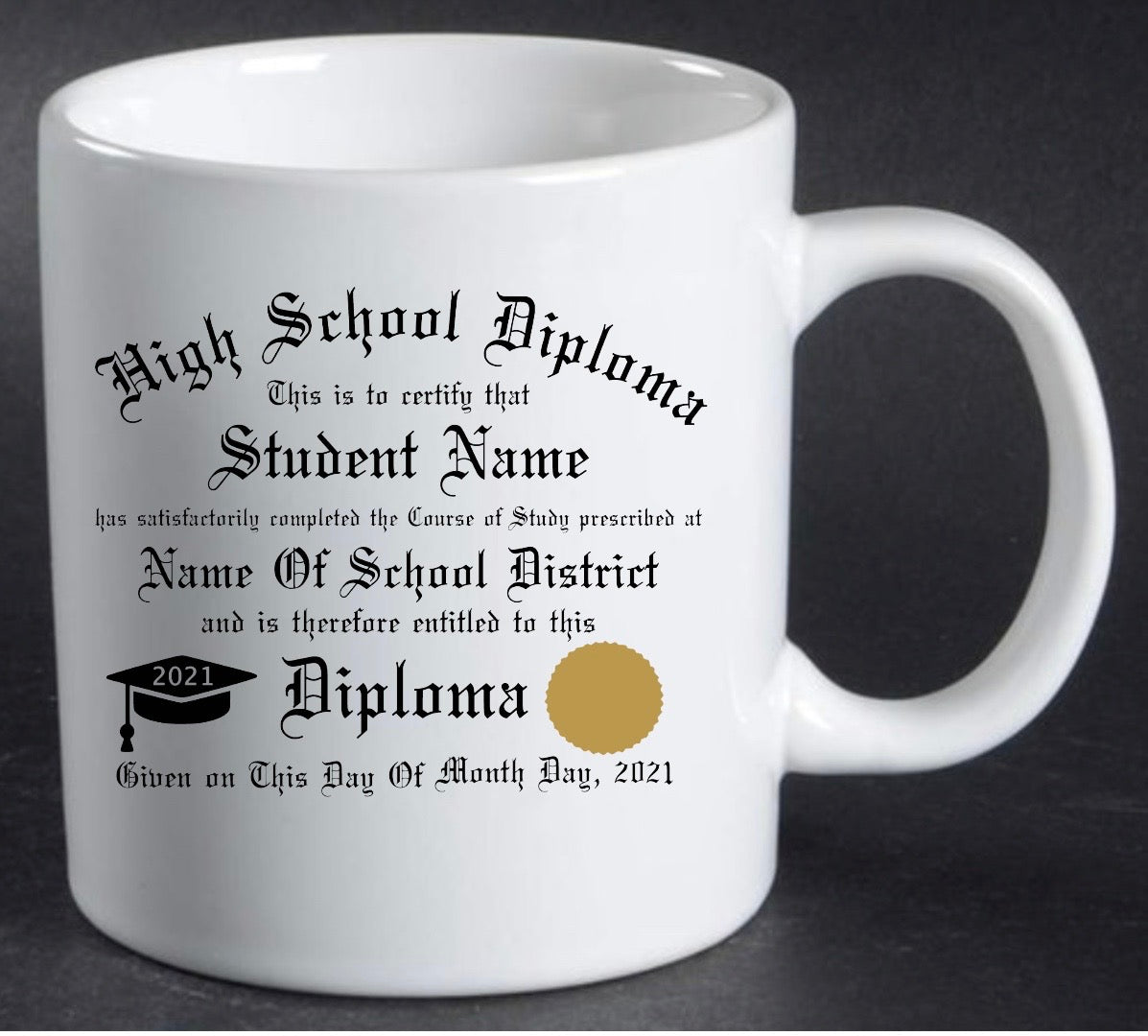 High School Diploma Coffee Mug