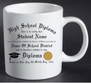 High School Diploma Coffee Mug