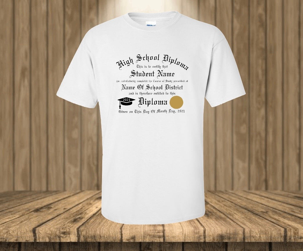 High school diploma T-shirt