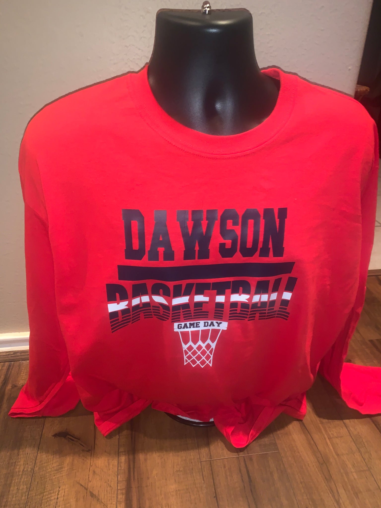 Red Game Day basketball Long Sleeve Dri-fit